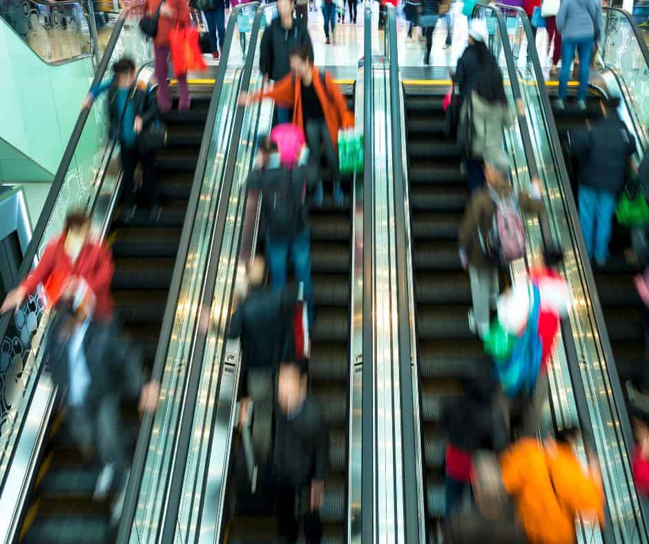 the fear of escalators