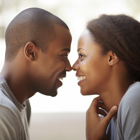 Couple having a talk